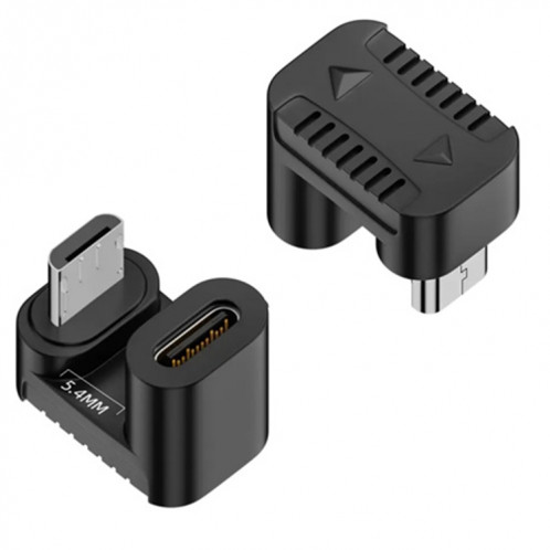 Adaptateur de type C femelle vers micro USB mâle, transmission de charge de données, spécification : type-C femelle vers micro mâle avant en forme de U. SH2702499-08